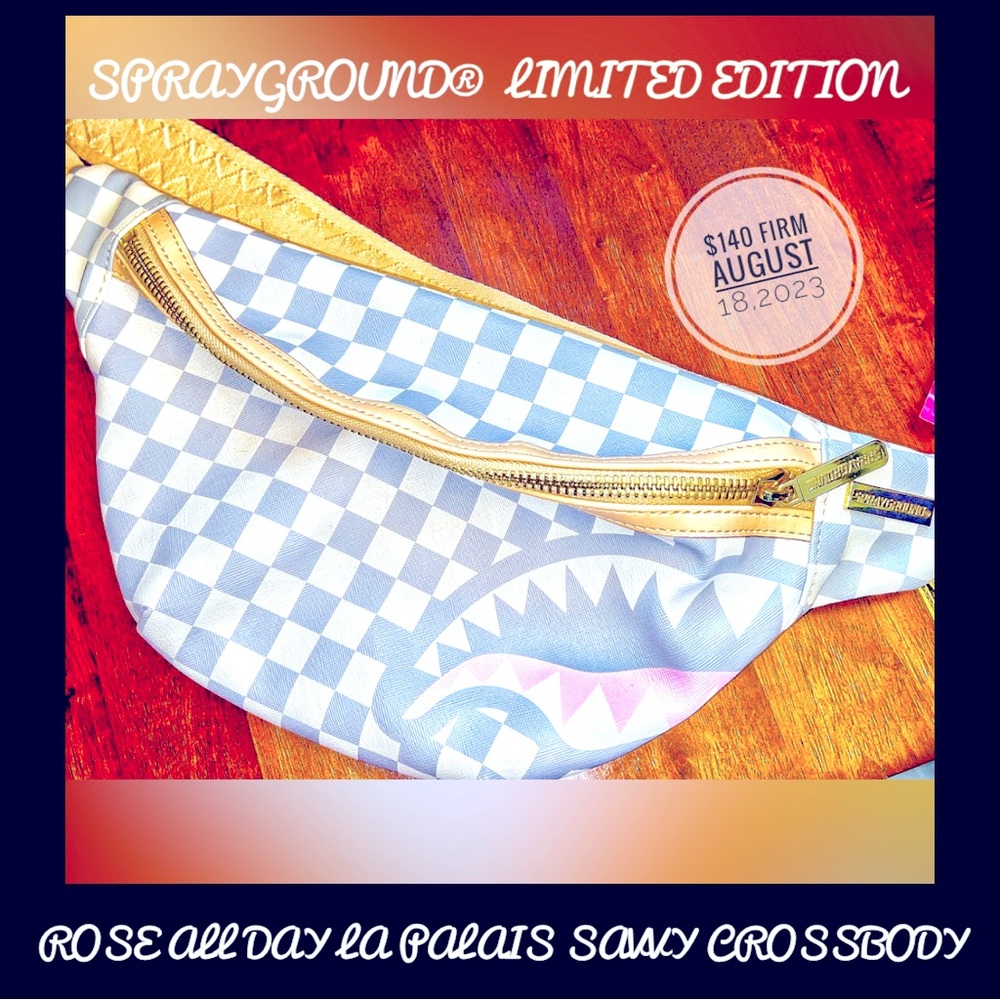 SPRAYGROUND 👛ROSÉ ALL DAY LÁ PALAĨS 👑 SAVVY CROSSBODY ~~~LIMITED EDITION~~~